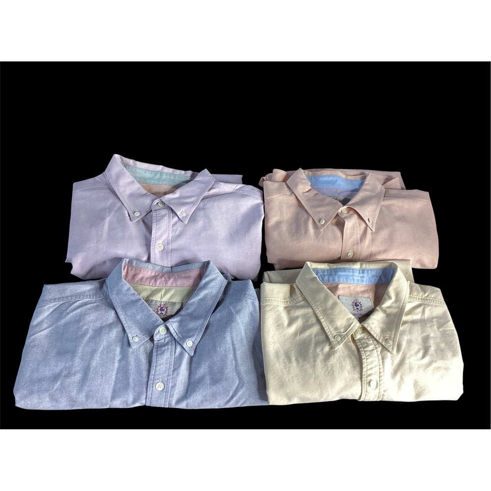 Territory Ahead (4) Button Down Long Sleeve Cotton Shirts Workwear Classic XL